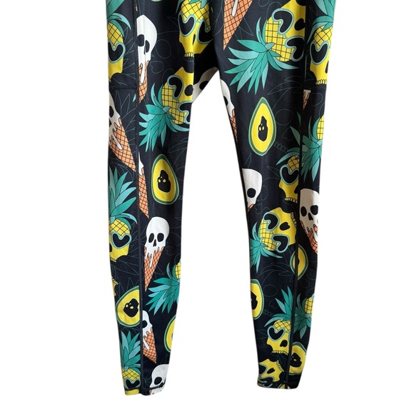 CVG Pineapple, IceCream, Skull Leggings size small - Picture 3 of 8
